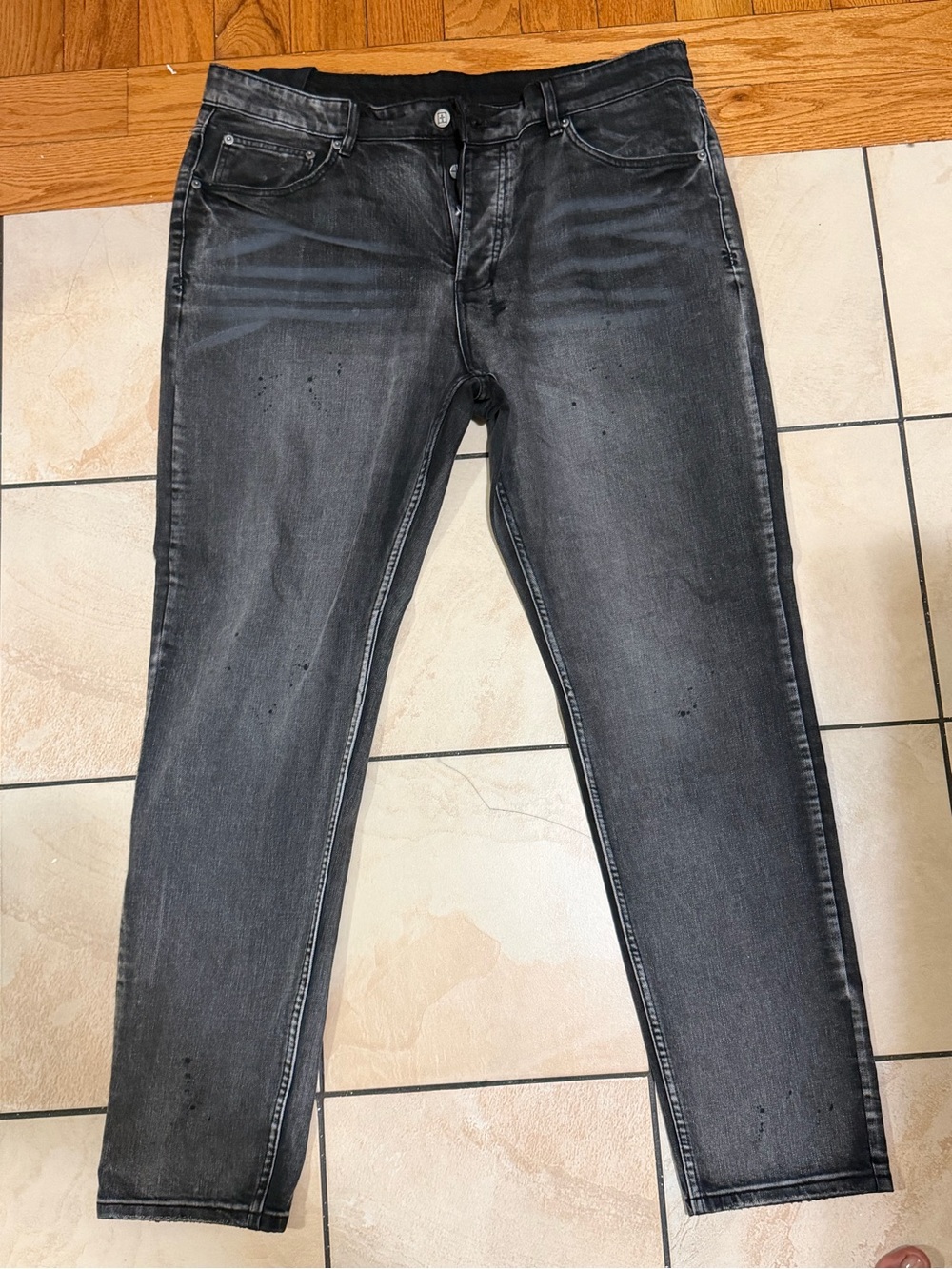 Ksubi Men's Washed Black Slim Jeans